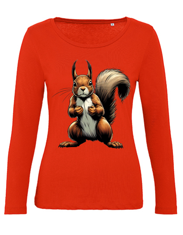 Organic Inspire women partner shirt squirrel