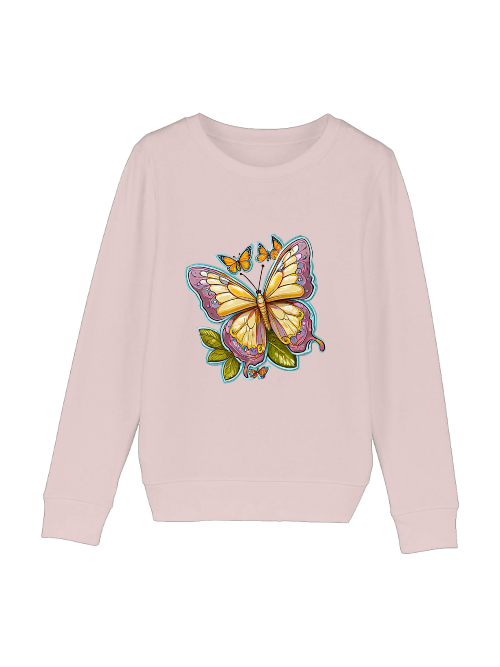 Mini Changer Sweatshirt Schmetterling gemalt mit Aura