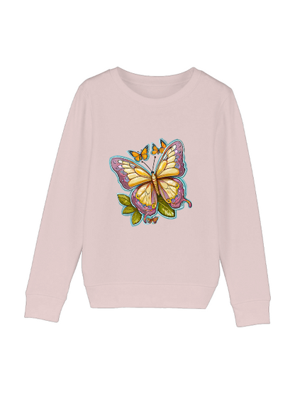Sudadera Mini Cambiador mariposa pintada con aura