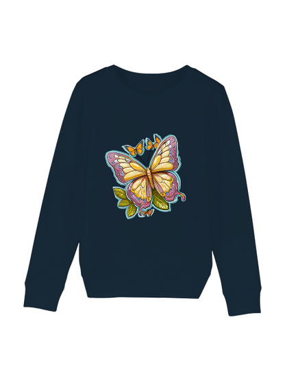 Sudadera Mini Cambiador mariposa pintada con aura
