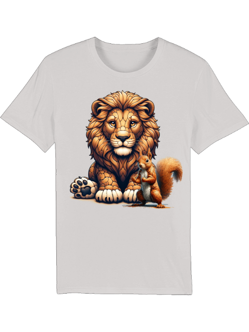 Creator T-Shirt Partner Shirt Lion with Squirrel