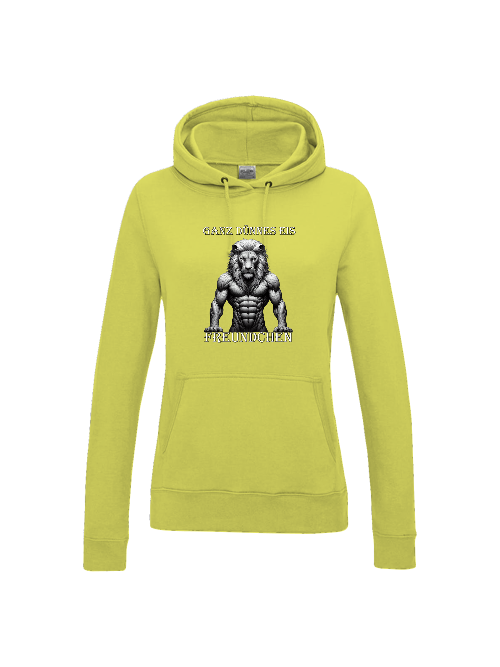 Girlie College Hoodie Partnershirt Löwe Ganz dünnes Eis