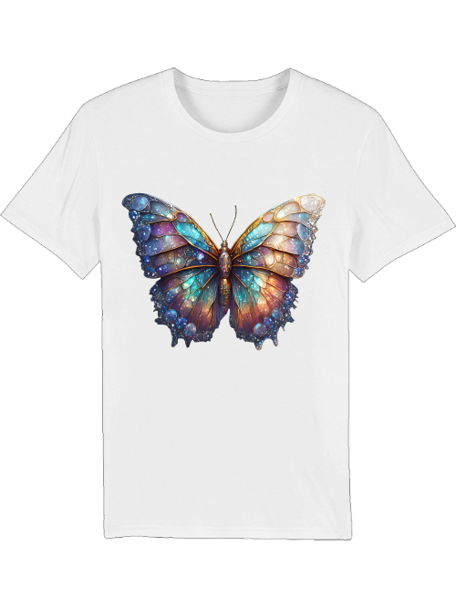 Partnershirt Galaxie Schmetterling front Creator T-Shirt