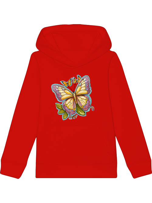 Mini cruiser hoodie butterfly painted with aura