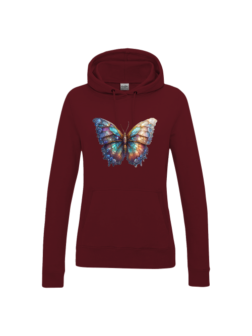 Girlie College Hoodie Partnershirt Brilliant Schmetterling