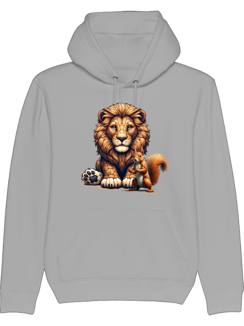 Cruiser hoodie partner shirt lion with squirrel front