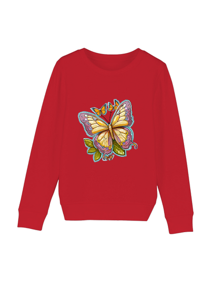 Sudadera Mini Cambiador mariposa pintada con aura