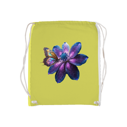 Basic gym bag galaxy flower with butterfly