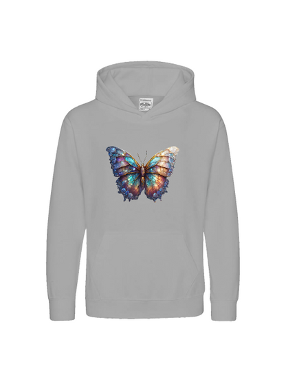 Sudadera con capucha premium para niños Butterfly Gallaxy