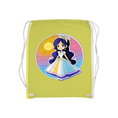 Basic gym bag Princess Sunset with blue shimmer