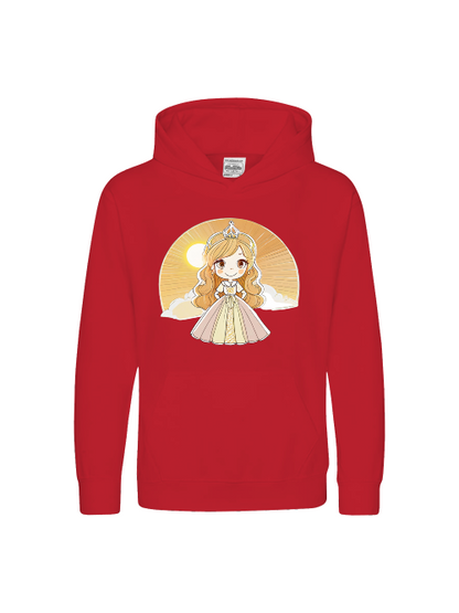 Sudadera con capucha premium para niños Princess Yellow Sunrise