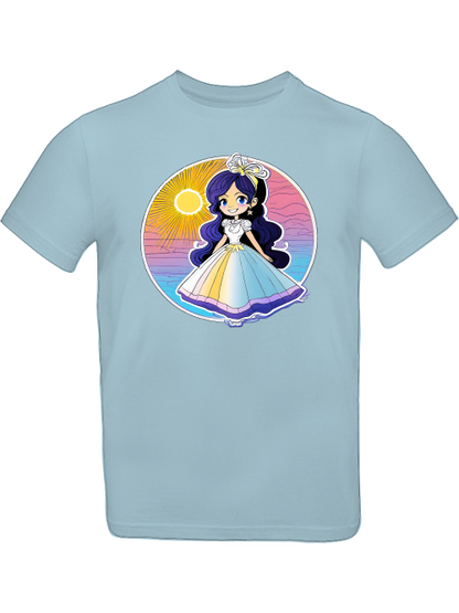 Prinzessin Sonnenuntergang mit Blauschimmer T-Shirt Kids SK