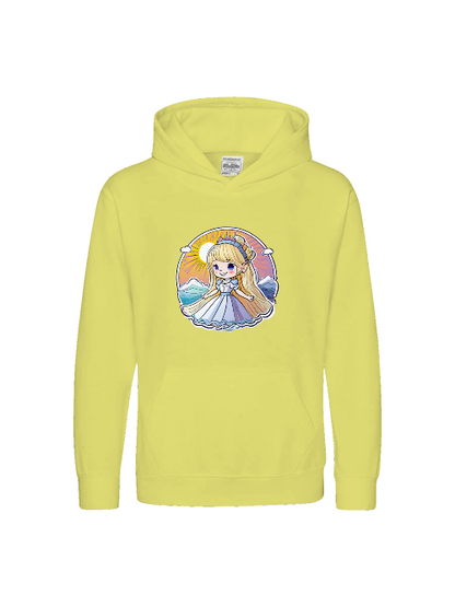 Sudadera con capucha premium para niños Princess Sunrise