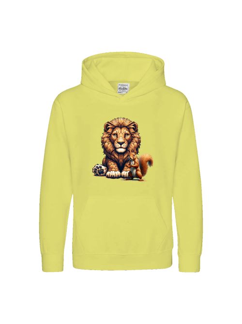 Kids Premium Hooded Sweat Loewe with squirrel