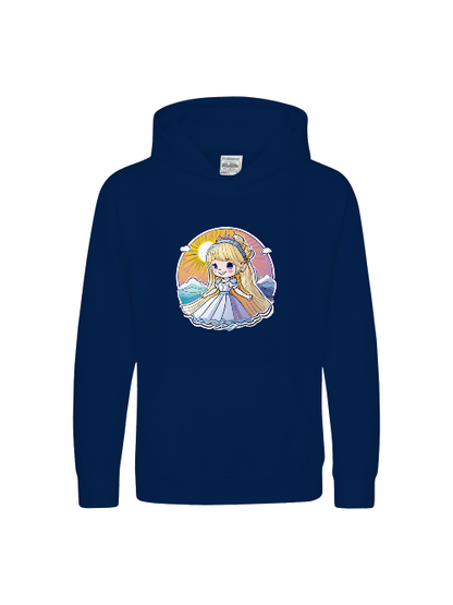 Sudadera con capucha premium para niños Princess Sunrise