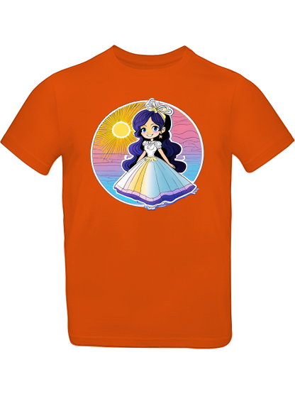 Prinzessin Sonnenuntergang mit Blauschimmer T-Shirt Kids SK