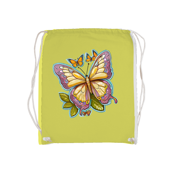 Basic Gymsack Schmetterling gemalt mit Aura