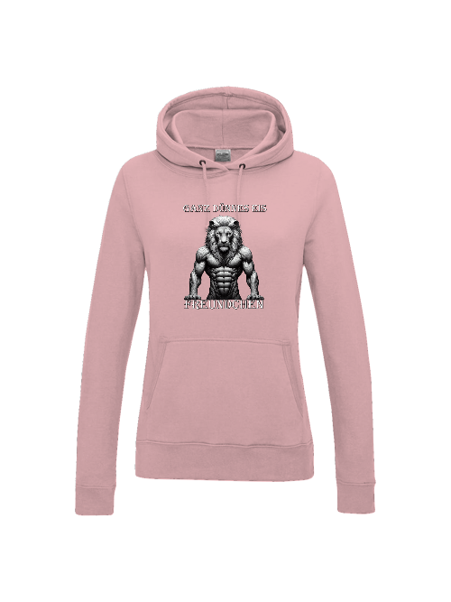 Girlie College Hoodie Partnershirt Löwe Ganz dünnes Eis