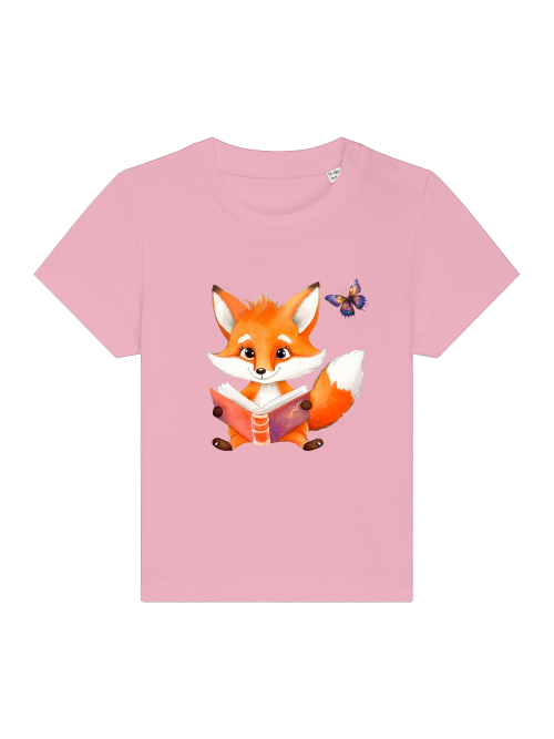 Cartoon Fuchs und Schmetterling - Baby Creator T-Shirt SK