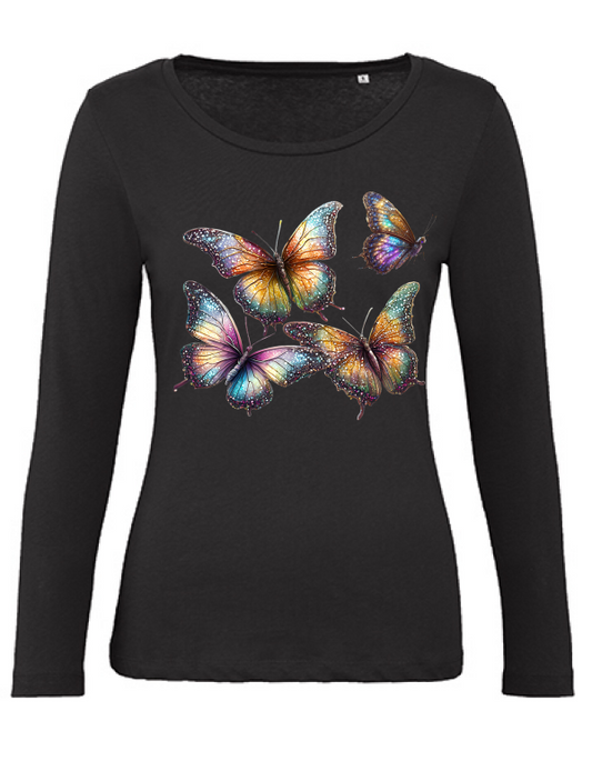 Organic Inspire women partner shirt butterfly group