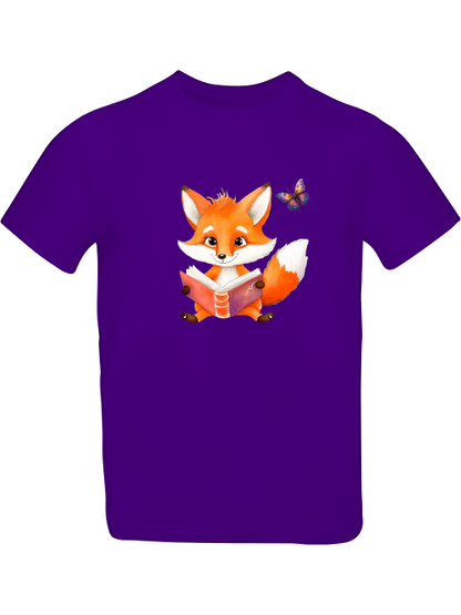 Camiseta de zorro con mariposa para niños SK