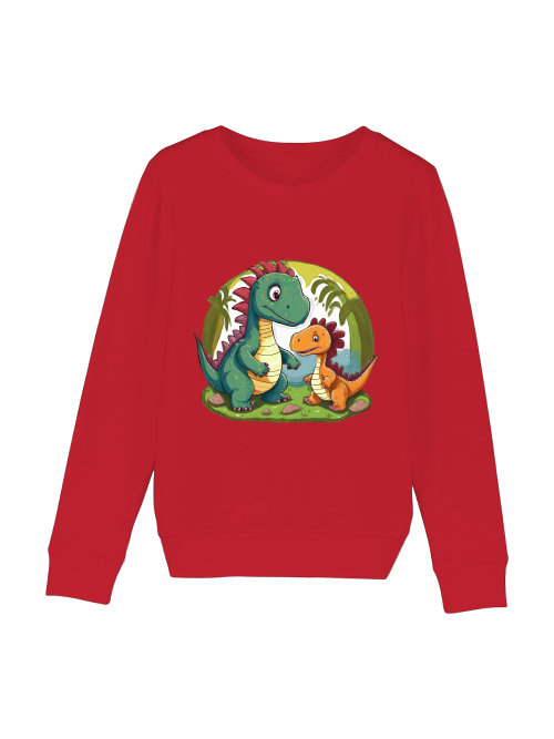 Mini Changer sweatshirt two dinosaurs