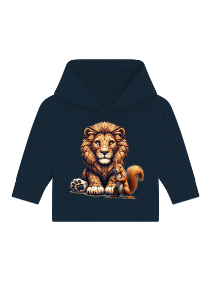Loewe mit Eichhörnchen Baby Cruiser Hoodie SK