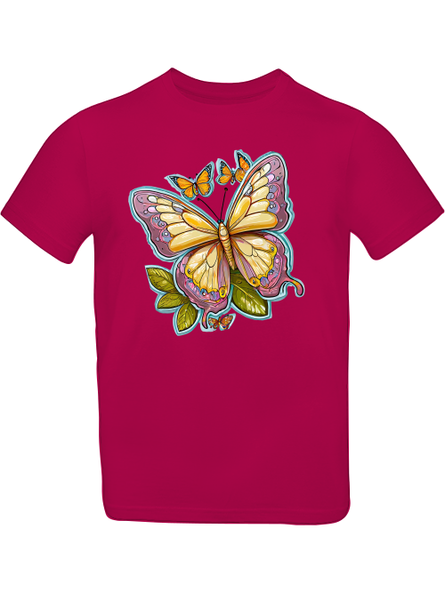 Schmetterling gemalt mit Aura T-Shirt Kids SK