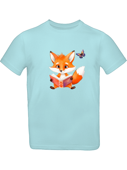 Camiseta de zorro con mariposa para niños SK