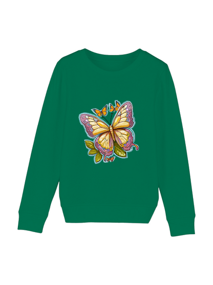 Sudadera Mini Cambiador mariposa pintada con aura