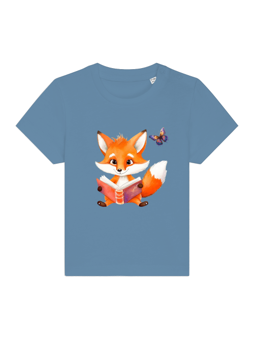 Cartoon Fuchs und Schmetterling - Baby Creator T-Shirt SK