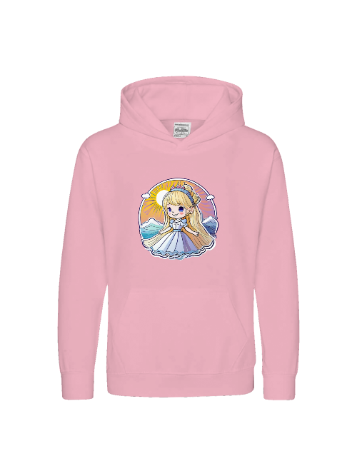 Sudadera con capucha premium para niños Princess Sunrise