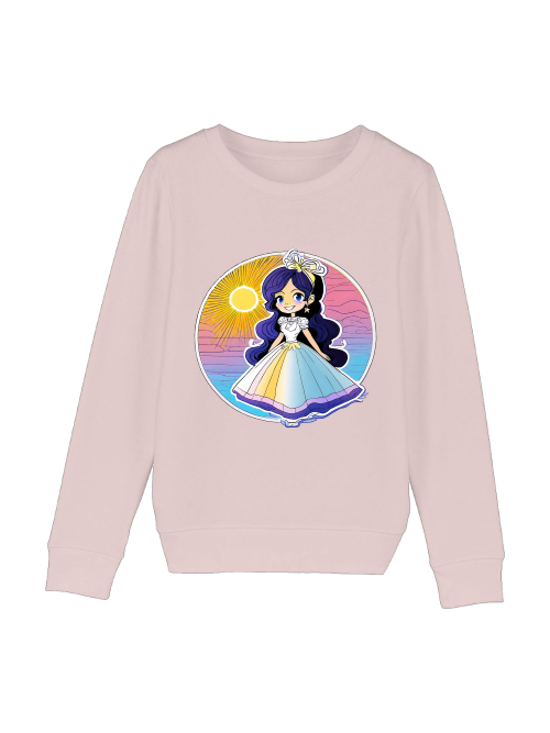 Mini Changer sweatshirt Princess Sunset with blue shimmer