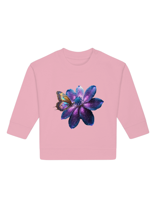 Baby Changer Sweatshirt Galaxy Flower with Butterfly