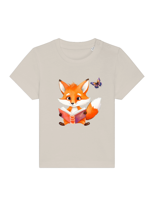 Cartoon Fuchs und Schmetterling - Baby Creator T-Shirt SK