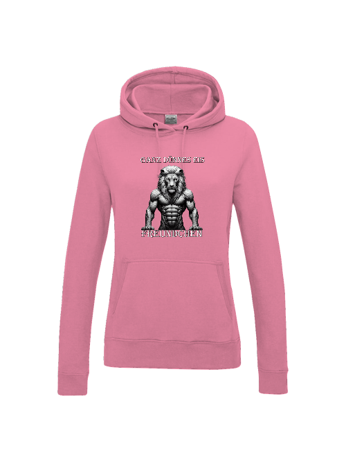 Girlie College Hoodie Partnershirt Löwe Ganz dünnes Eis