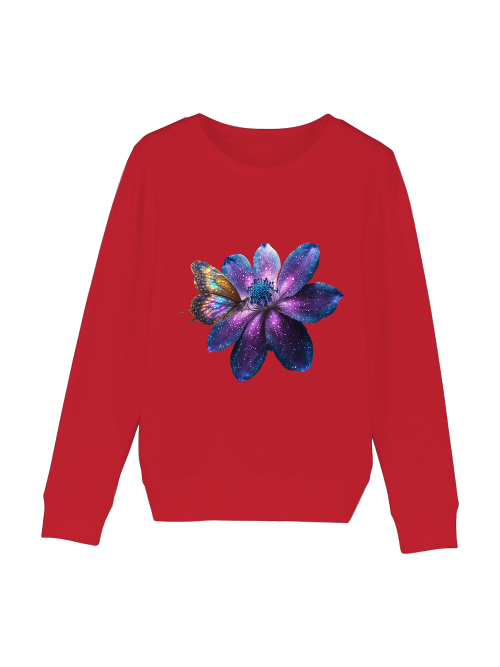 Mini Changer Sweatshirt Galaxie Blume mit Schmetterling SK