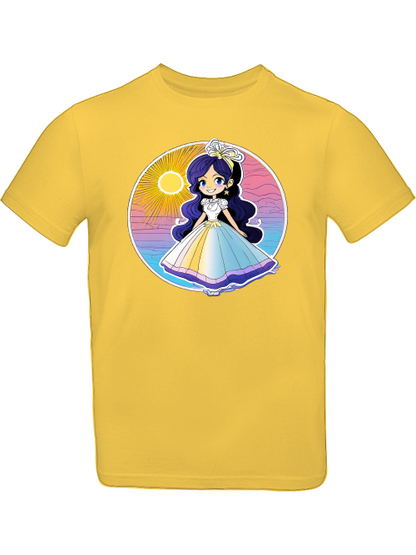 Prinzessin Sonnenuntergang mit Blauschimmer T-Shirt Kids SK