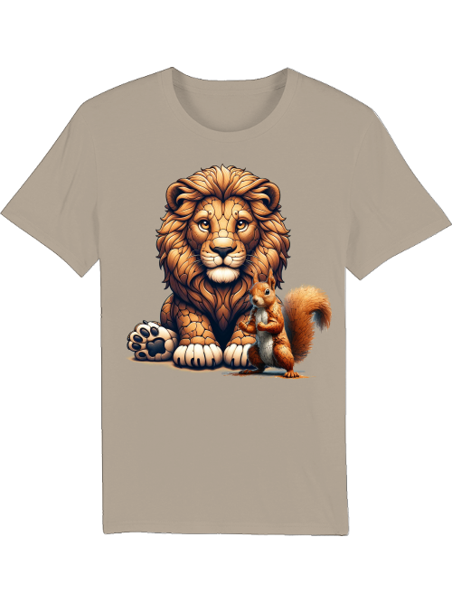 Creator T-Shirt Partner Shirt Lion with Squirrel