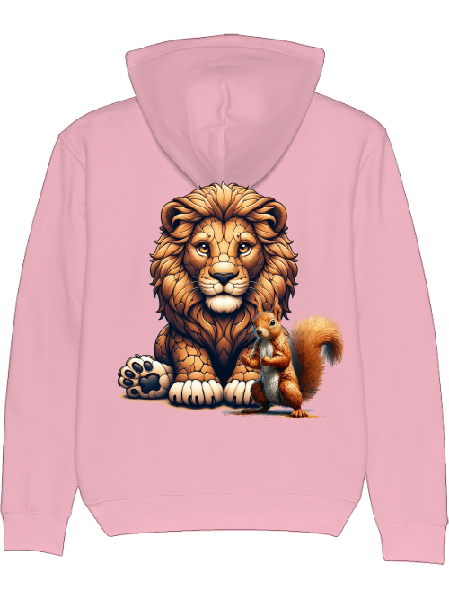 Cruiser Hoodie partner shirt lion with squirrel backsite