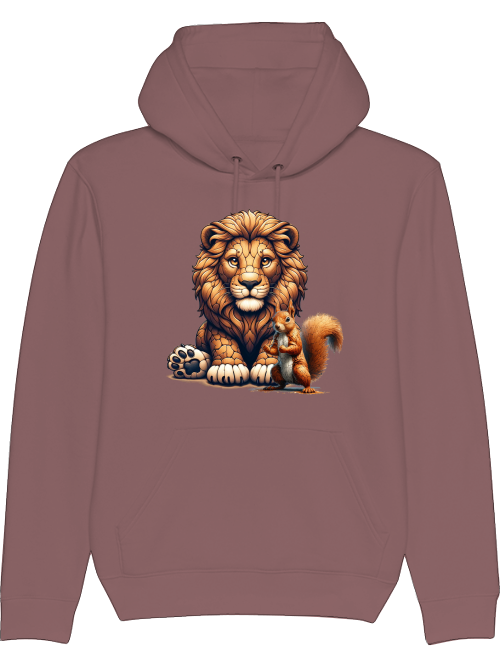 Cruiser hoodie partner shirt lion with squirrel front