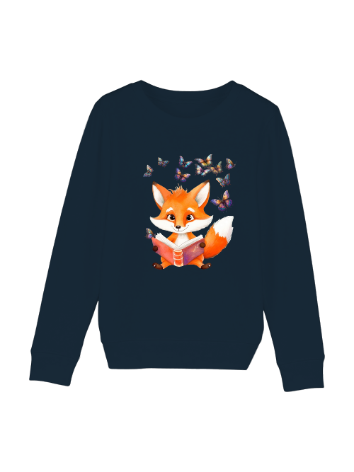 Mini Changer Sweatshirt Fox with Butterflies Group