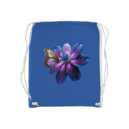 Basic gym bag galaxy flower with butterfly