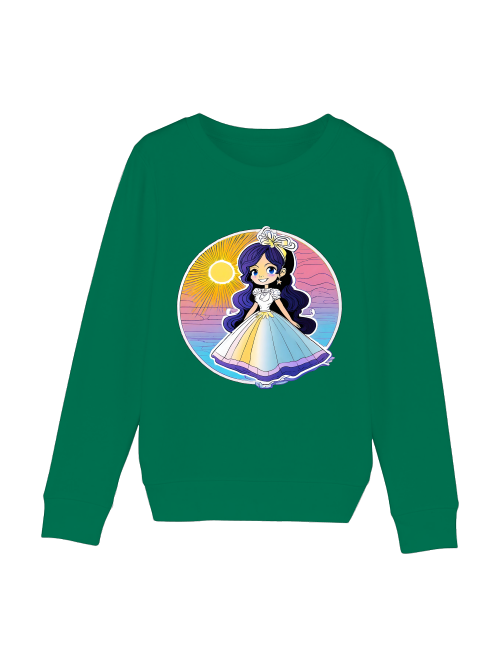 Mini Changer sweatshirt Princess Sunset with blue shimmer