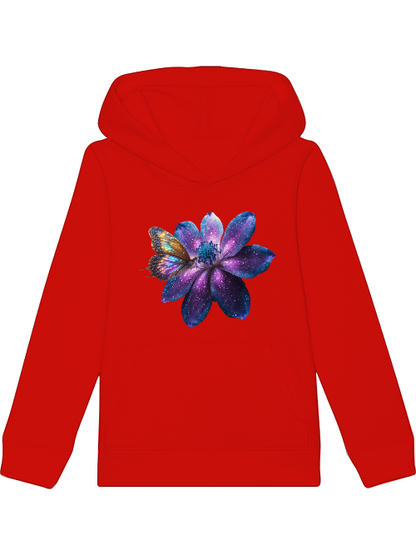 Sudadera con capucha mini cruiser galaxia flor con mariposa