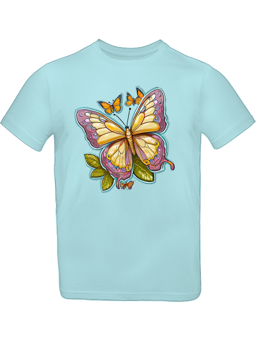 Schmetterling gemalt mit Aura T-Shirt Kids SK