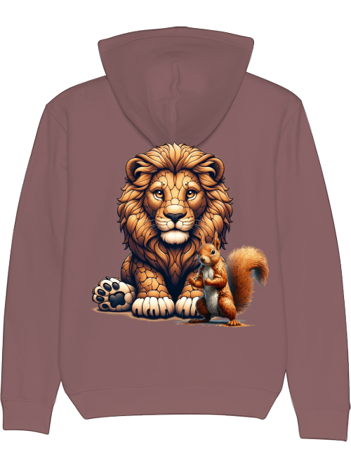 Cruiser Hoodie partner shirt lion with squirrel backsite