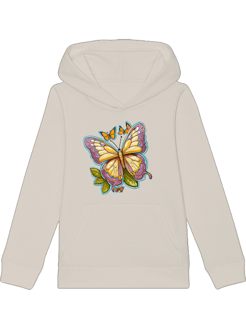 Mini cruiser hoodie butterfly painted with aura