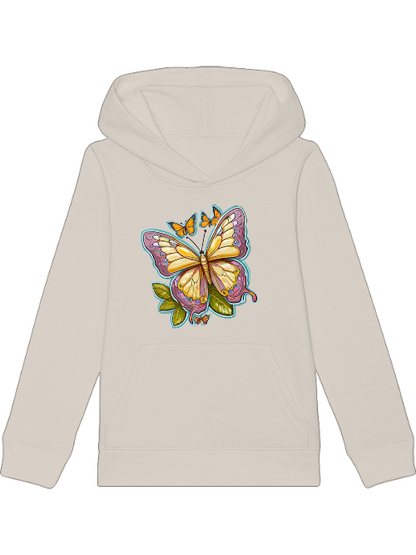 Sudadera con capucha mini cruiser mariposa pintada con aura