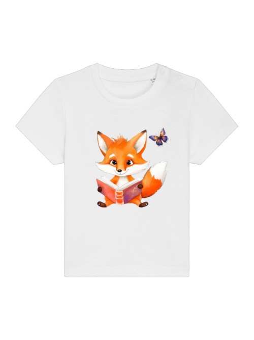 Cartoon Fuchs und Schmetterling - Baby Creator T-Shirt SK